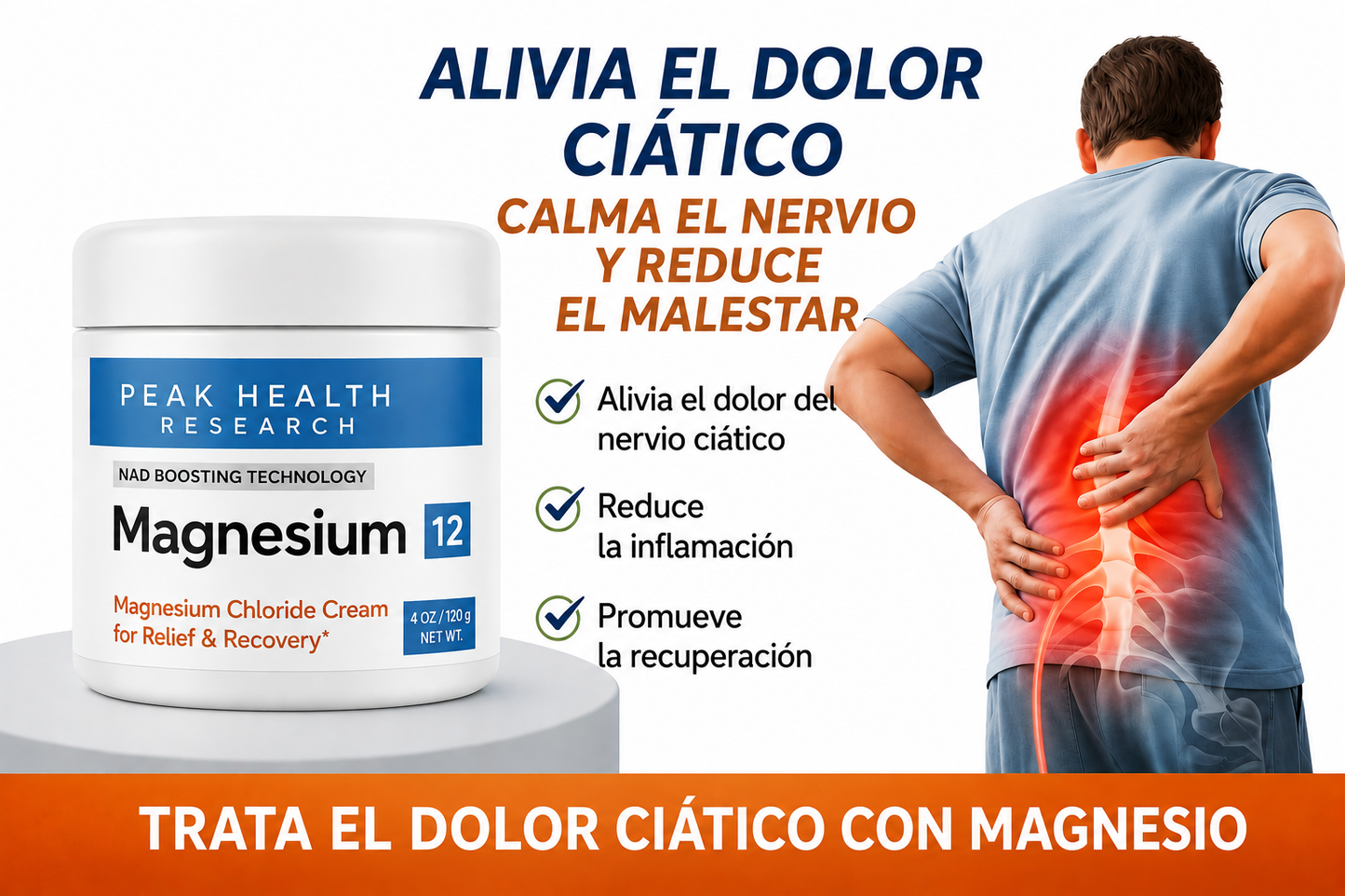 120ml de crema de magnesio relajante