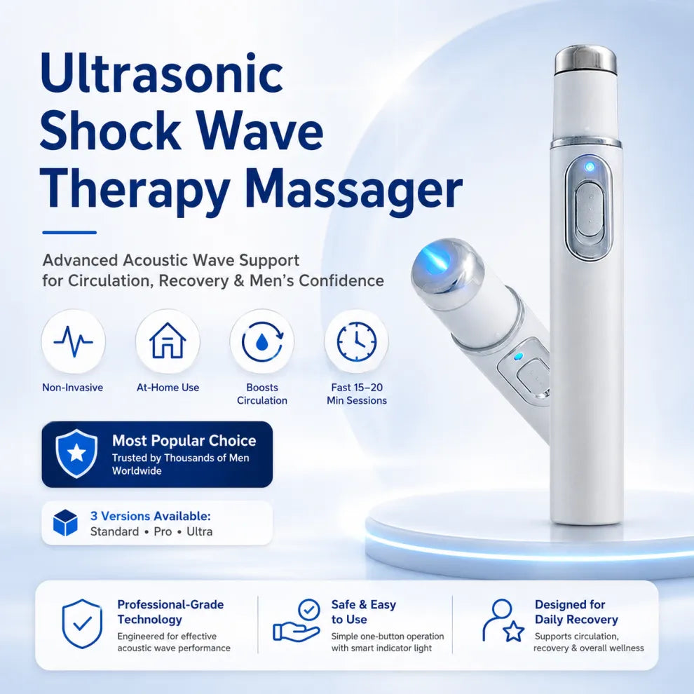🔊Advanced Acoustic Shockwave Therapy restores penile tissue health to enhance rise rigidity⬆️, stamina, and male performance confidence💪, relieving muscle pain, joint stiffness, tendon discomfort🩹