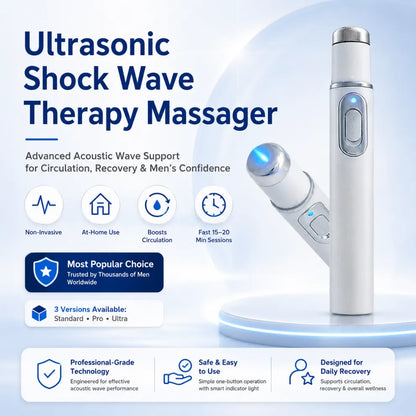 🔊Advanced Acoustic Shockwave Therapy restores penile tissue health to enhance rise rigidity⬆️, stamina, and male performance confidence💪, relieving muscle pain, joint stiffness, tendon discomfort🩹