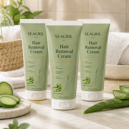 SEAGRIL® Natural Gentle Hair Removal Cream | For Women & Men, Sensitive Skin