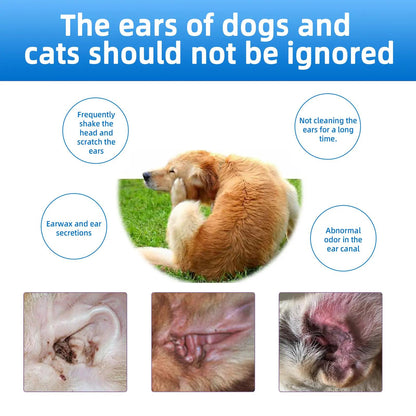 SEAGRIL® Gentle Pet Ear Wash | Odor-Free Cleaning for Dogs & Cats